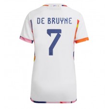 Belgia Kevin De Bruyne #7 Bortedrakt Kvinner VM 2022 Kortermet